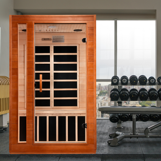 Dynamic Cordoba Elite 2-person Ultra Low EMF (Under 3MG) FAR Infrared Sauna (Canadian Hemlock)