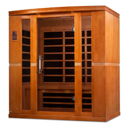 Dynamic Bergamo 4-person Low EMF (Under 8MG) FAR Infrared Sauna (Canadian Hemlock)