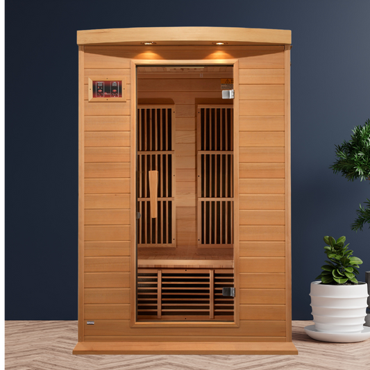 Maxxus 2-Person Low EMF (Under 8MG) FAR Infrared Sauna (Canadian Hemlock)